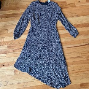 NWT Who What Wear Asymmetrical Midi Dress Sz - S